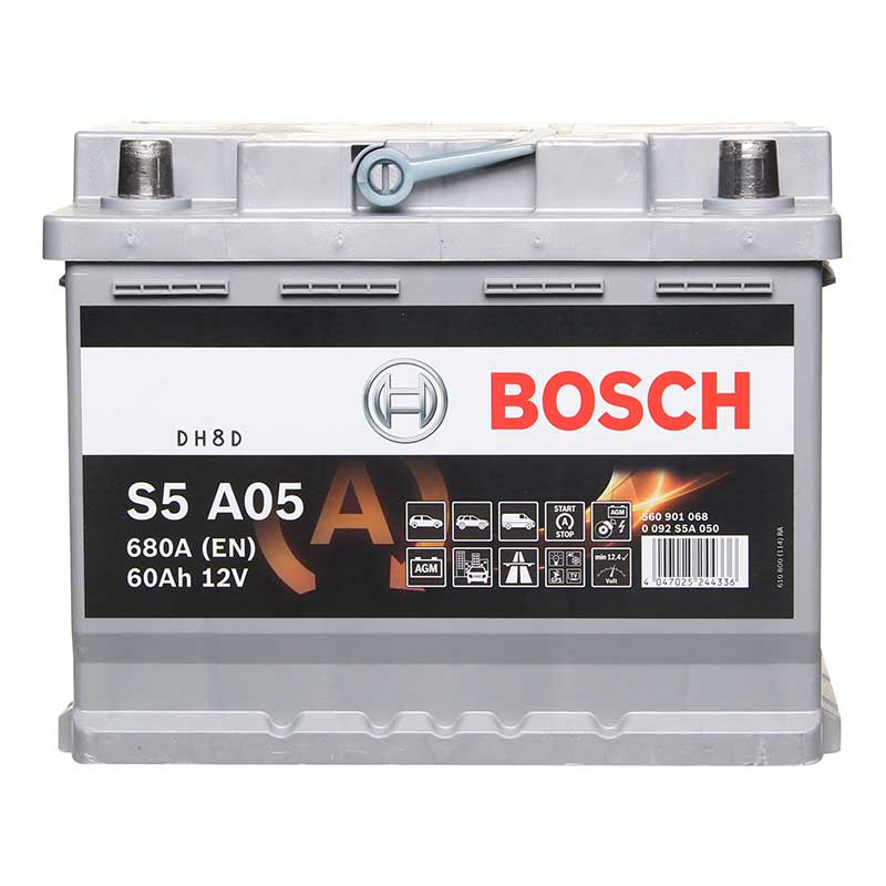 BATTERIE BOSCH S5 60AH, 680A, 0092S5A050 L2 START/STOP - SOS Batterie
